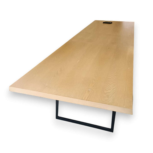 Table à allonge AMPM chêne et métal-Bluedigo