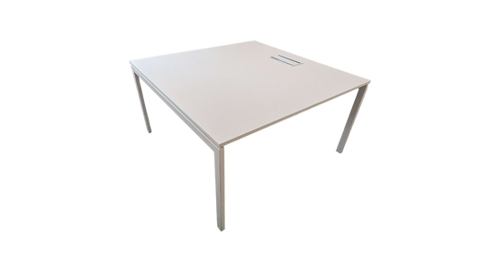 Table à hauteur standard Mélaminé Blanc-Bluedigo