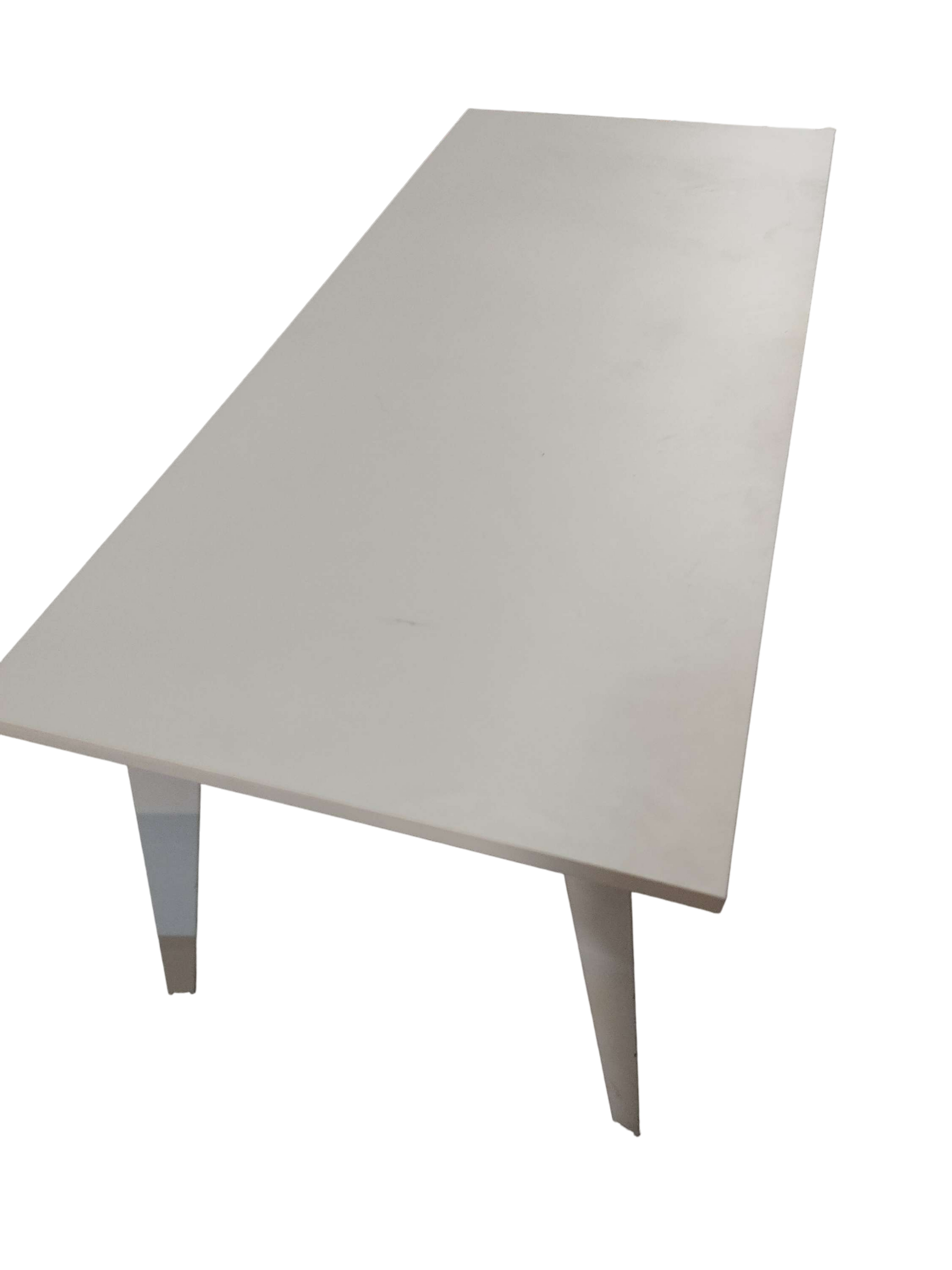 Table à hauteur standard Mélaminé Blanc-Bluedigo