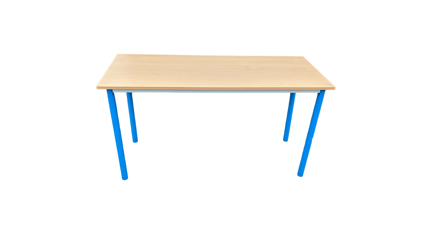 Table à hauteur standard Mélaminé Bois clair-Bluedigo