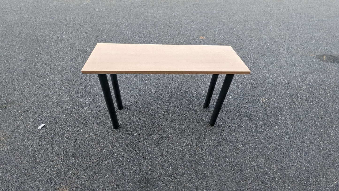 Table à hauteur standard Mélaminé Bois clair-Bluedigo