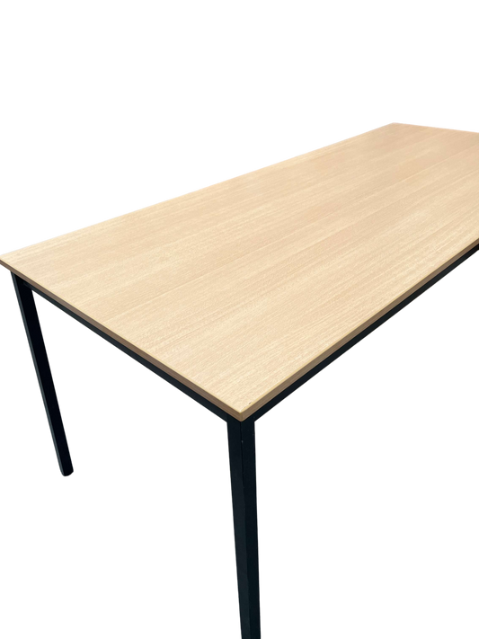 Table à hauteur standard Mélaminé Bois clair-Bluedigo