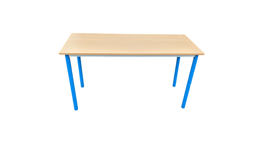 Table à hauteur standard Mélaminé Bois clair-Bluedigo