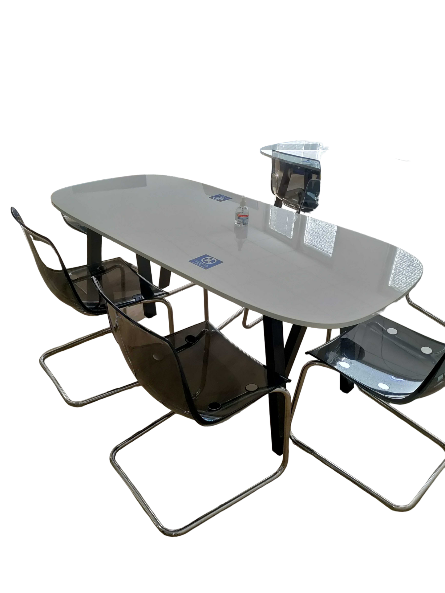 Table à hauteur standard Verre Blanc-Bluedigo