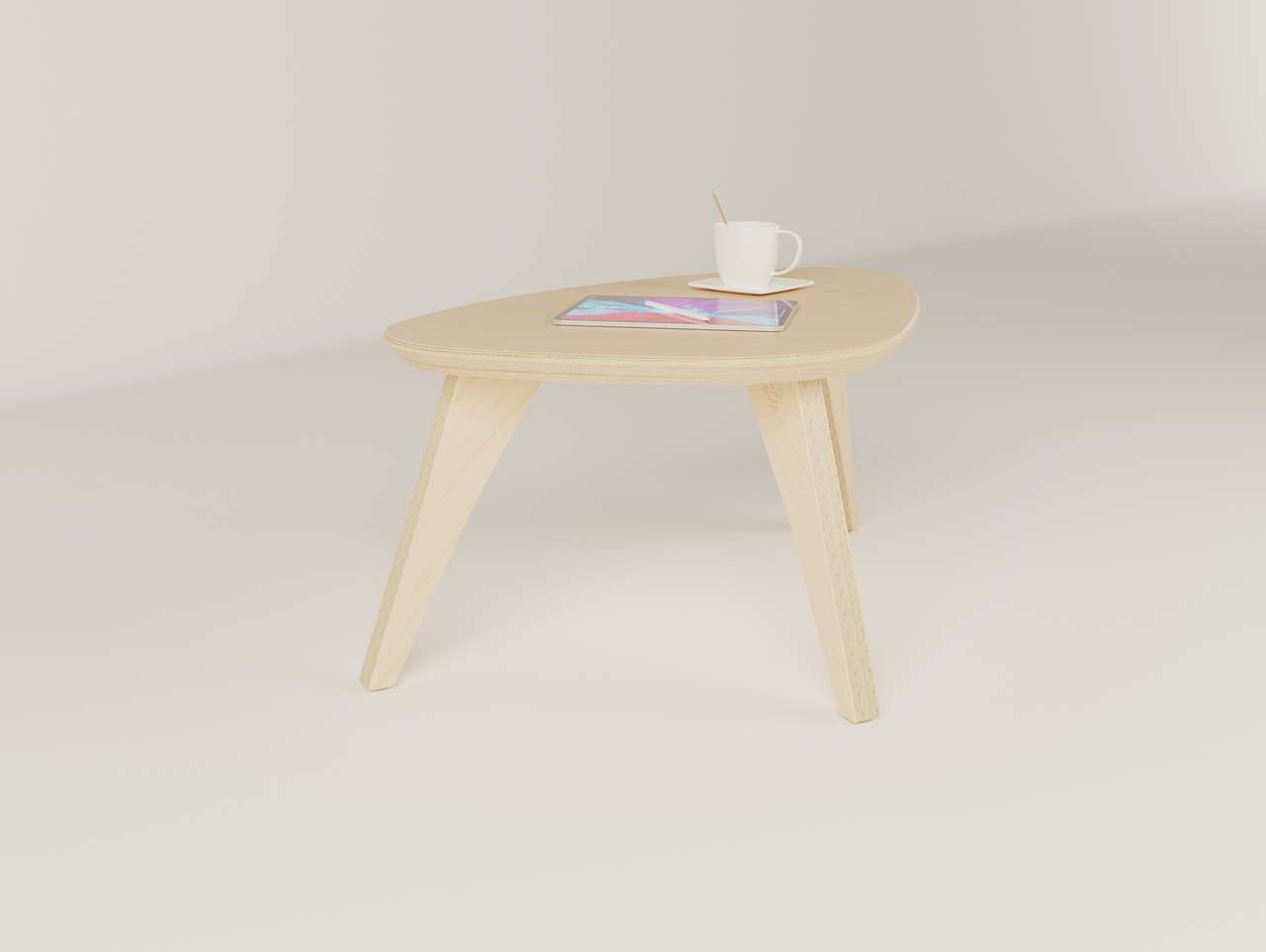 Table basse Ovale en bois - EDIE-Bluedigo