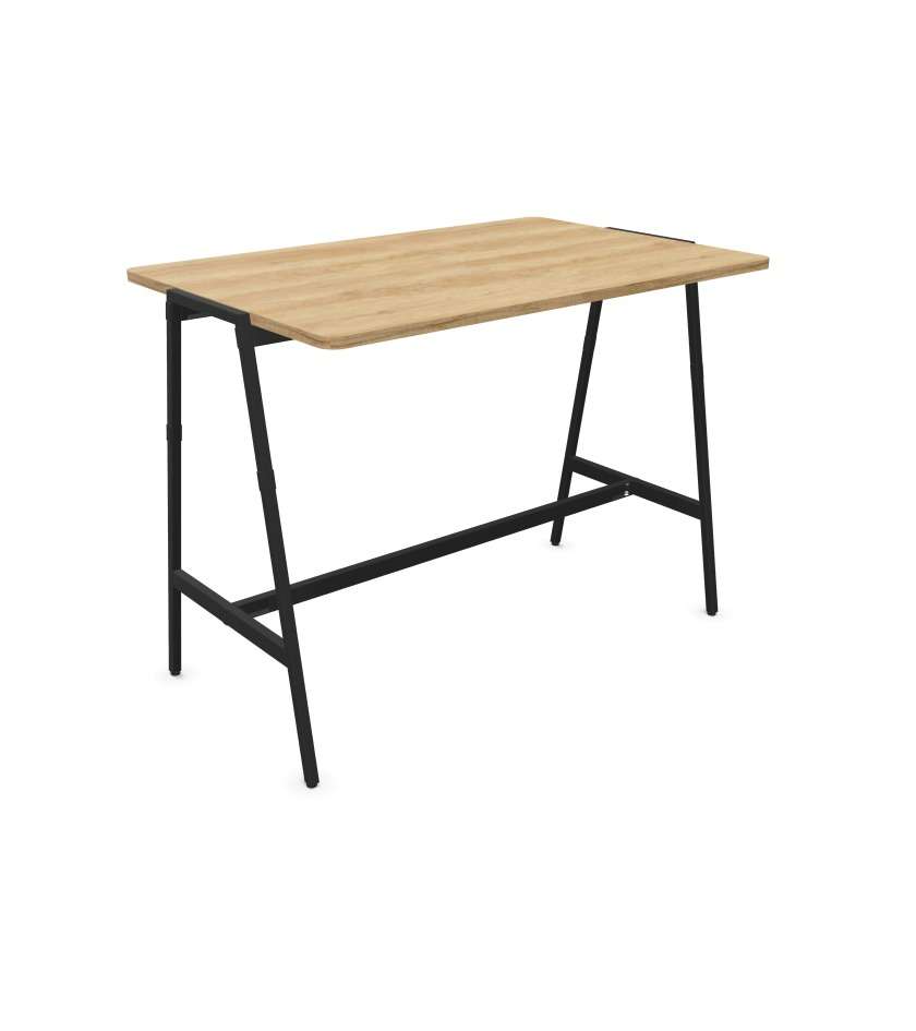 Table haute Alto - 140*90 - Pieds noir / Nebraska-Bluedigo