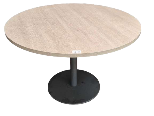 Table ronde stratifiée bois clair-Bluedigo