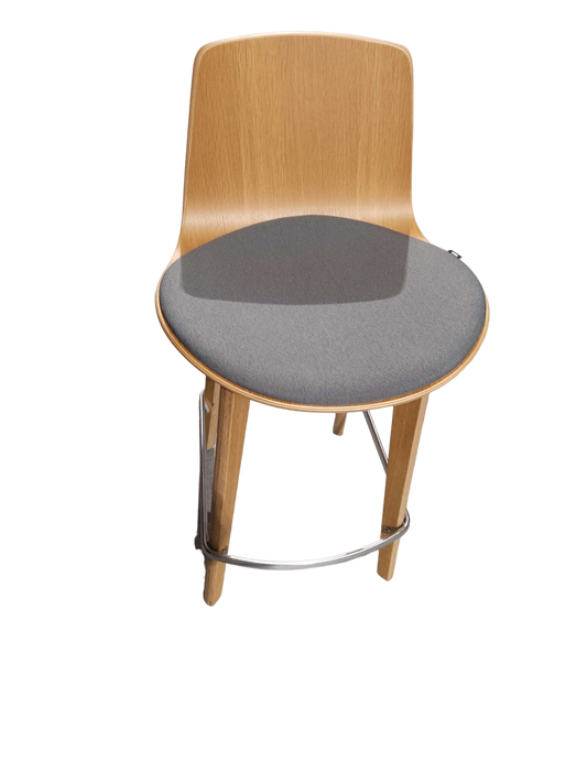 Tabouret haut Mélaminé Gris ENEA-Bluedigo