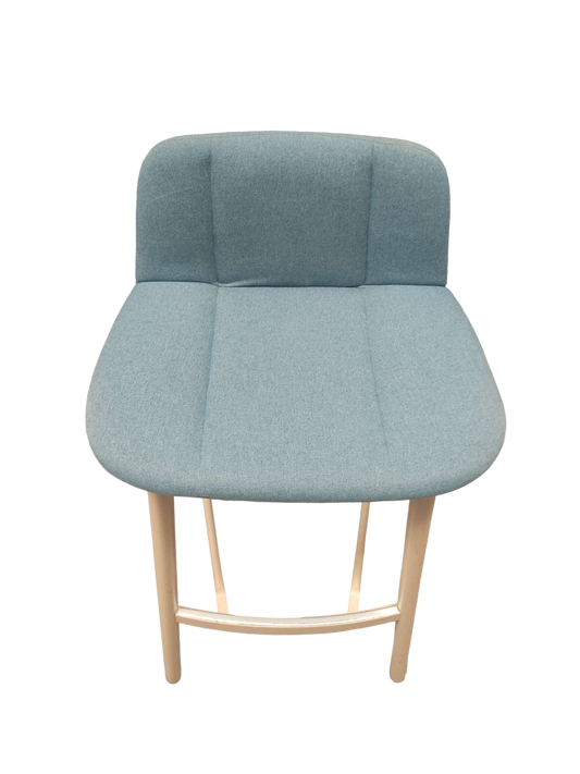 Tabouret haut Tissu Bleu clair BILLIANI-Bluedigo