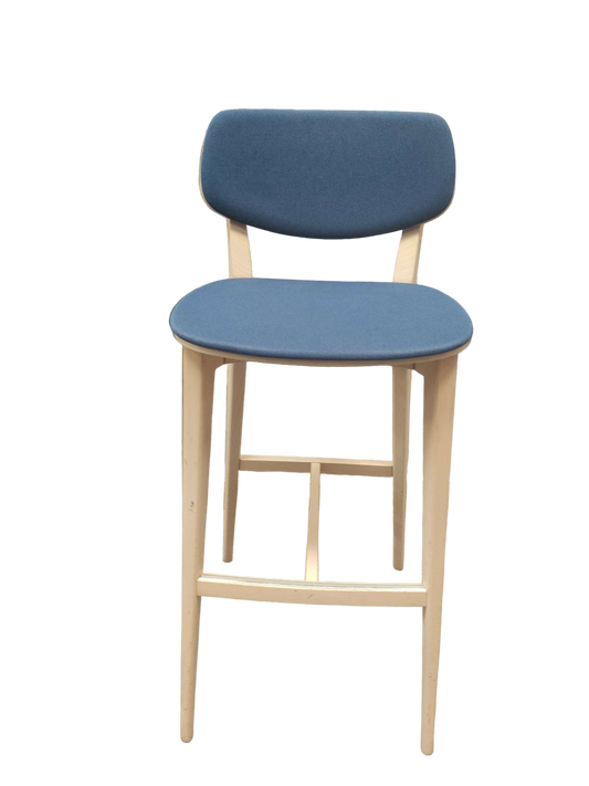 Tabouret haut Tissu Bleu-Bluedigo