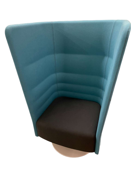 fauteuil acoustique bleu turquoise-Bluedigo