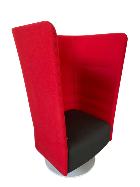 fauteuil acoustique rouge-Bluedigo