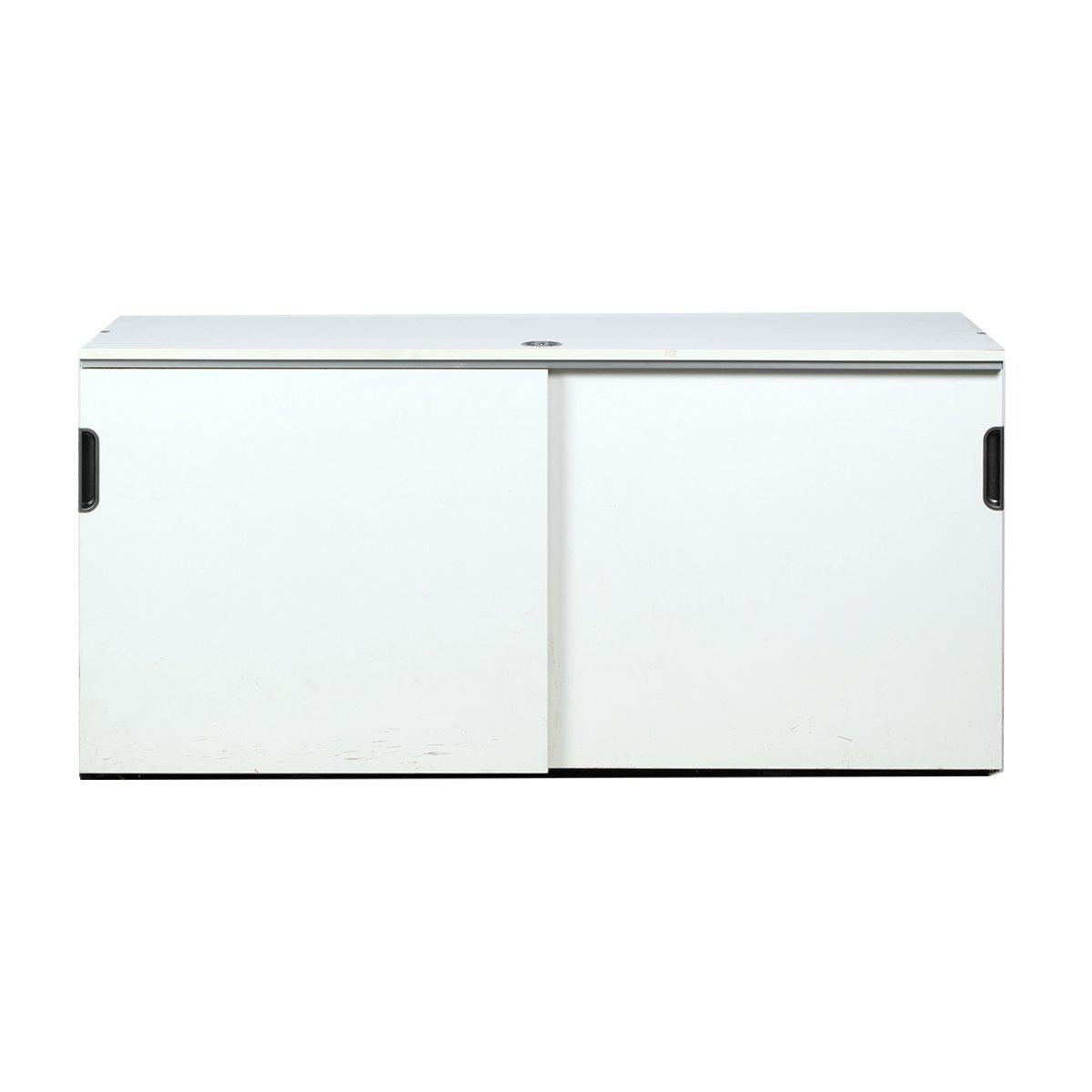 Armoire basse occasion - Blanc - 160 x 45 x 80 cm-Bluedigo