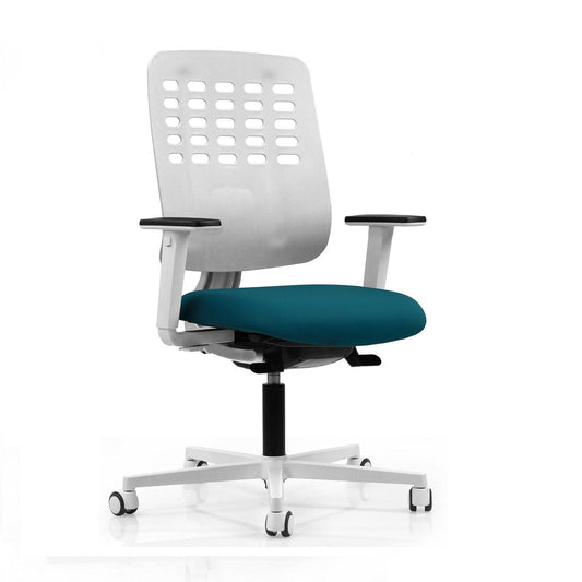 Bluedigo - Chaise de bureau ergonomique premium - Dossier blanc-Bluedigo