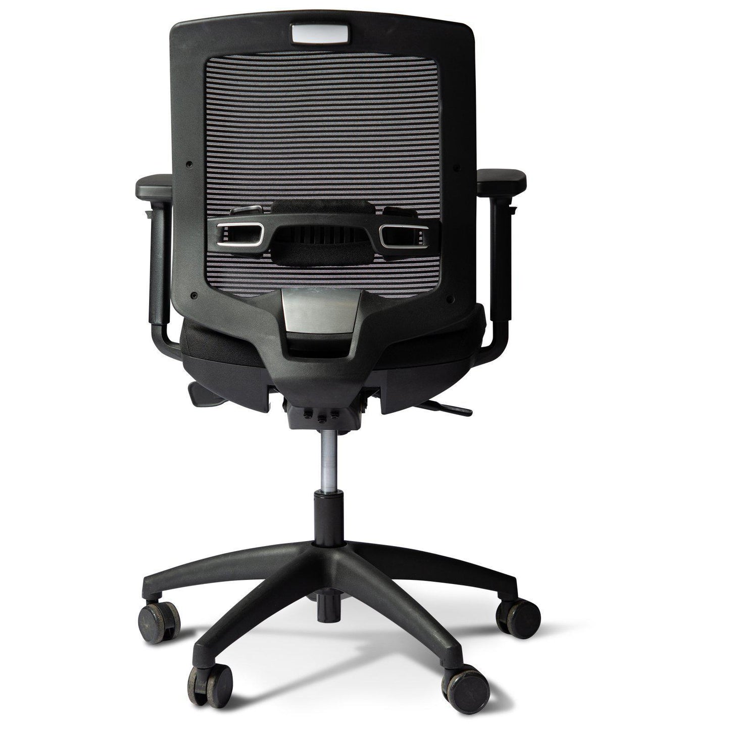 Chaise de bureau ergonomique occasion - Noir - 50 x 45 x 93 cm-Bluedigo