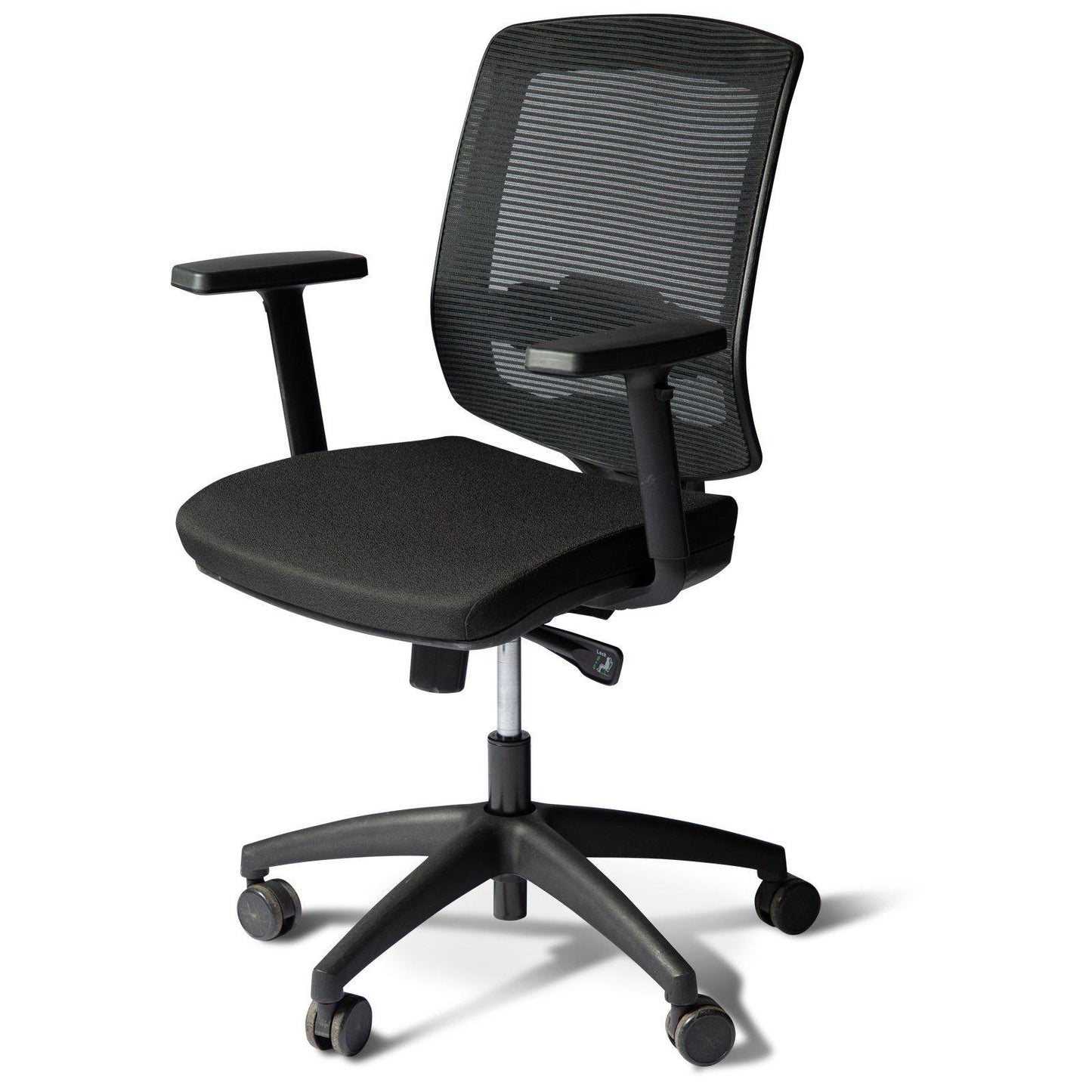 Chaise de bureau ergonomique occasion - Noir - 50 x 45 x 93 cm-Bluedigo
