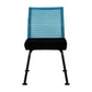 Chaise de réunion Steelcase - tissu bleu/noir - 47 x 47 x 82 cm-Bluedigo