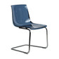 Chaise de réunion occasion - Plexiglas bleu - 47 x 40 x 80 cm-Bluedigo