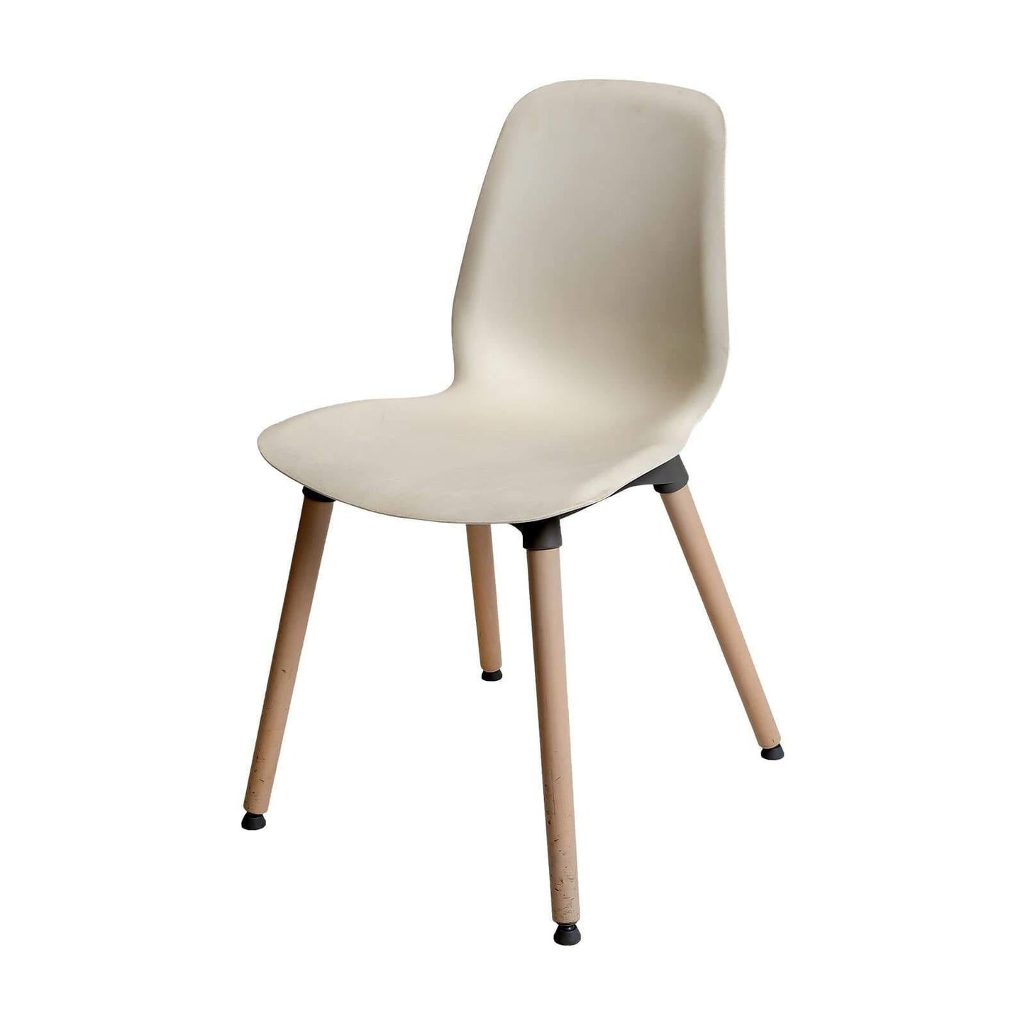 Chaise de réunion scandinave occasion - Blanc - 40 x 45 x 82 cm-Bluedigo
