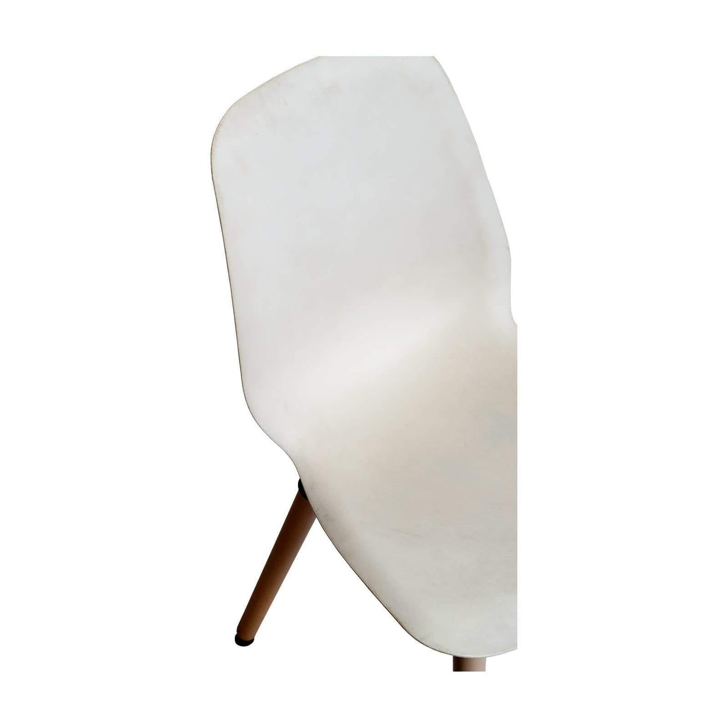 Chaise de réunion scandinave occasion - Blanc - 40 x 45 x 82 cm-Bluedigo