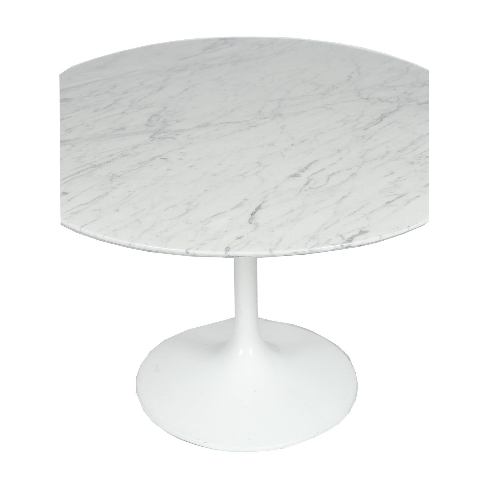 Table marbre - Inspiration Tulip Chair Saarinen occasion - Blanc - 200 x 100 x 75 cm-Bluedigo