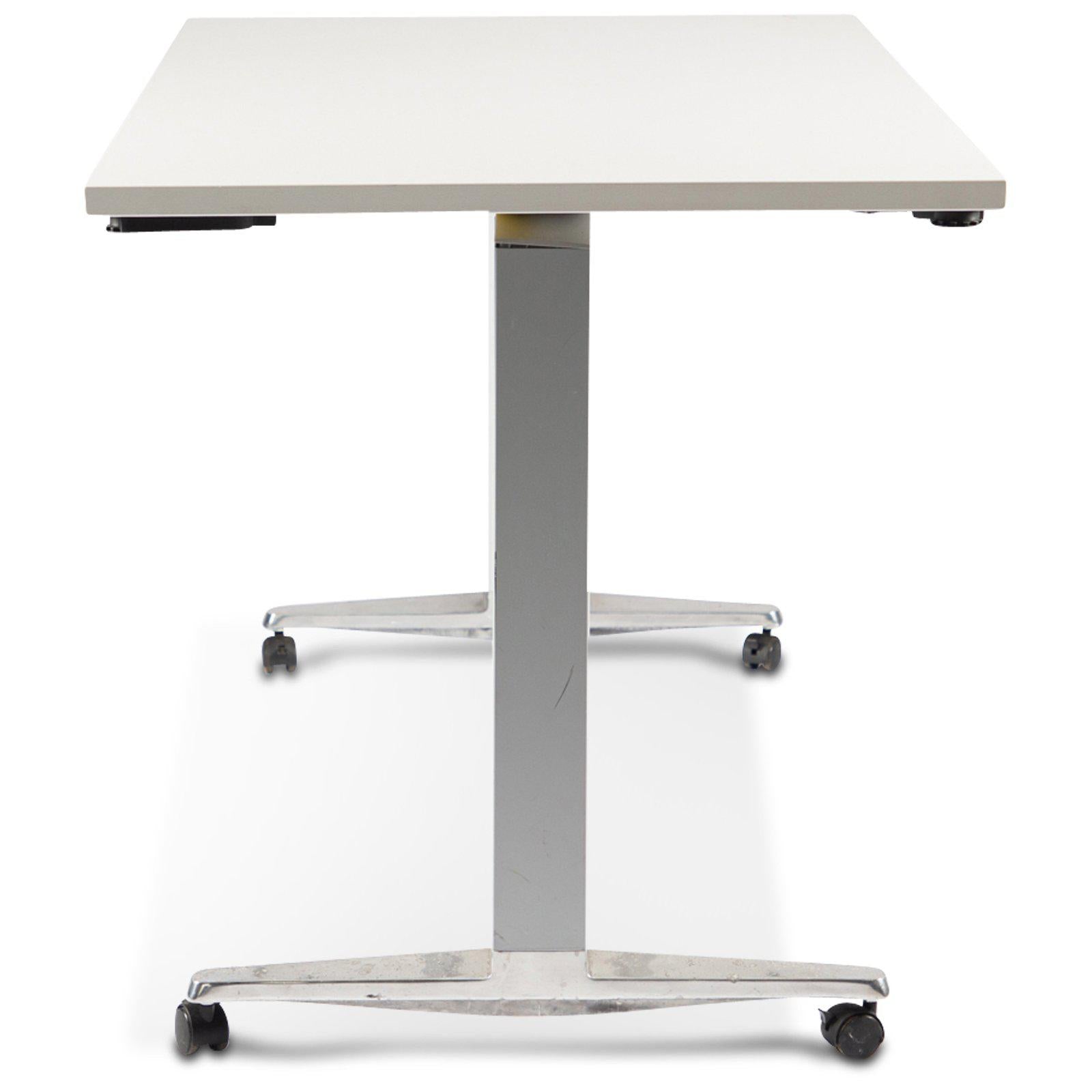 Table pliante 4 personnes occasion - Blanc - 150 x 75 x 72 cm-Bluedigo