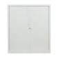 Armoire rideau basse occasion - Blanc - 100 x 45 x 135 cm-Bluedigo