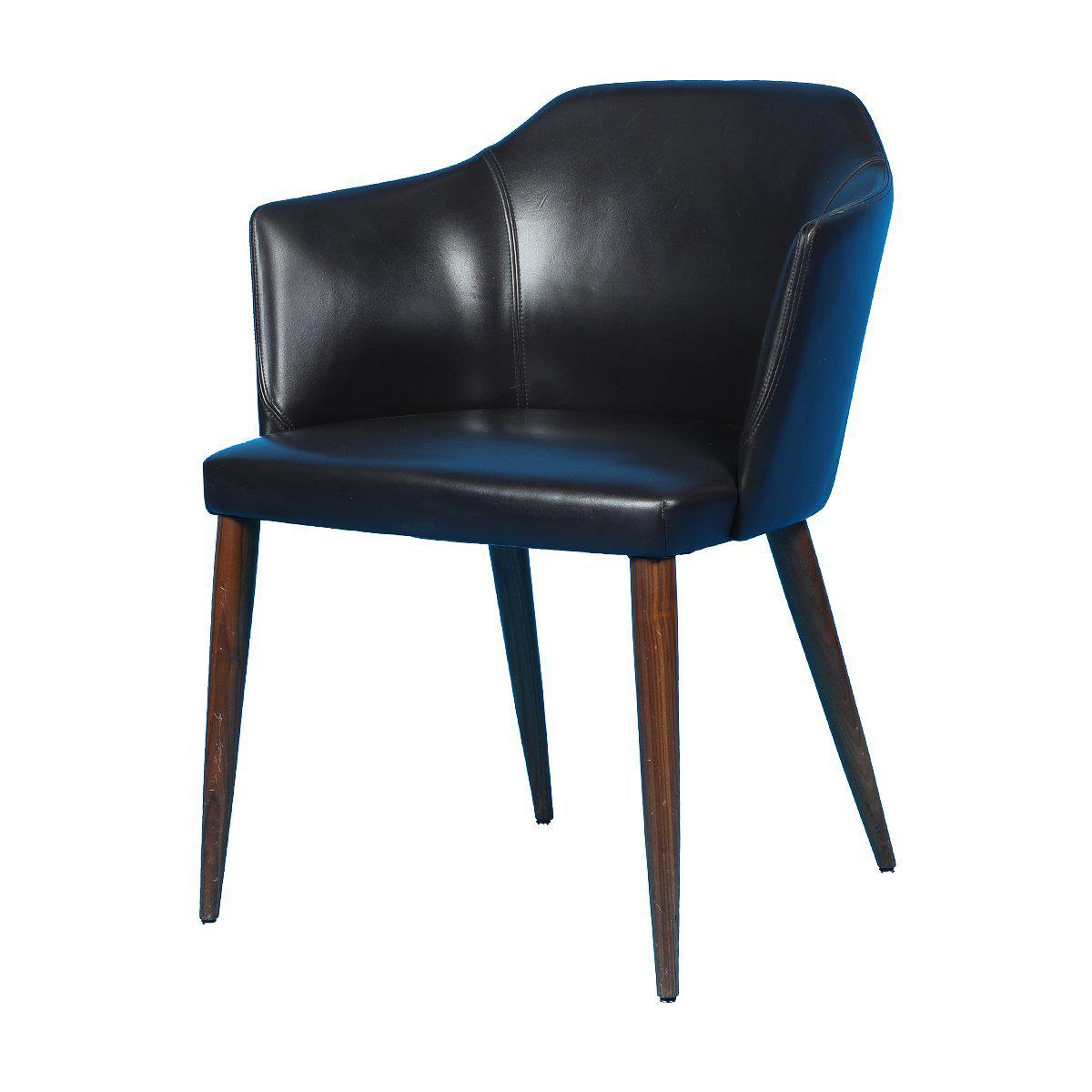 Chaise de réunion design occasion - Marron - 65 x 45 x 80 cm-Bluedigo