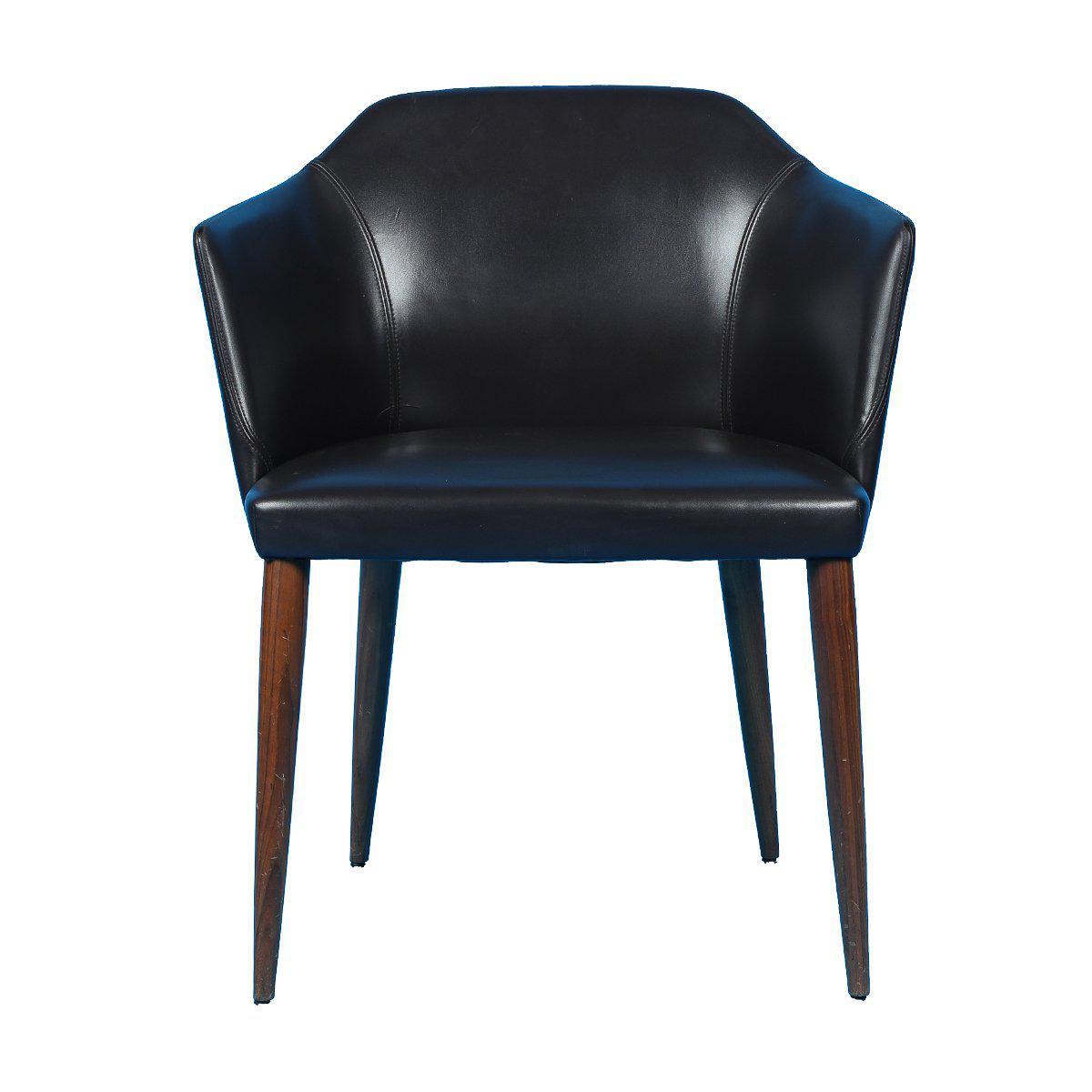 Chaise de réunion design occasion - Marron - 65 x 45 x 80 cm-Bluedigo
