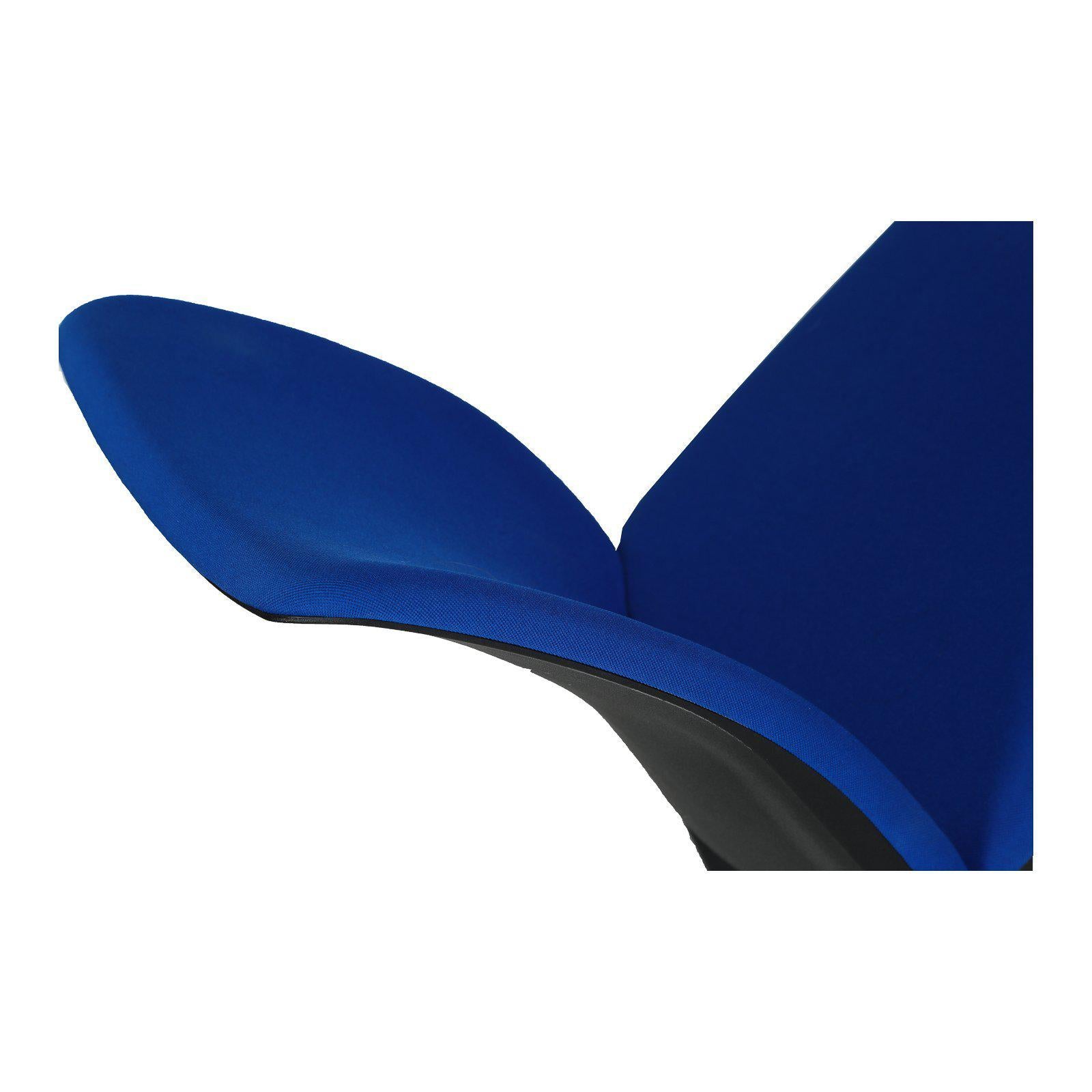 Chaise de réunion Steelcase occasion - Bleu - 48 x 40 x 92cm-Bluedigo