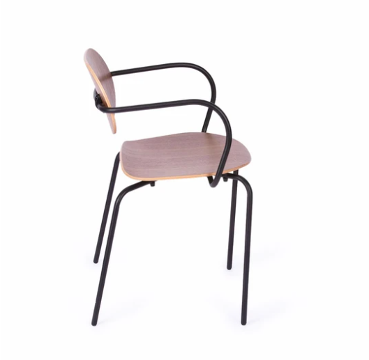 Chaise de réunion ML10 La Chaise française - Bois clair - 53 x 43 x 75 cm-Bluedigo