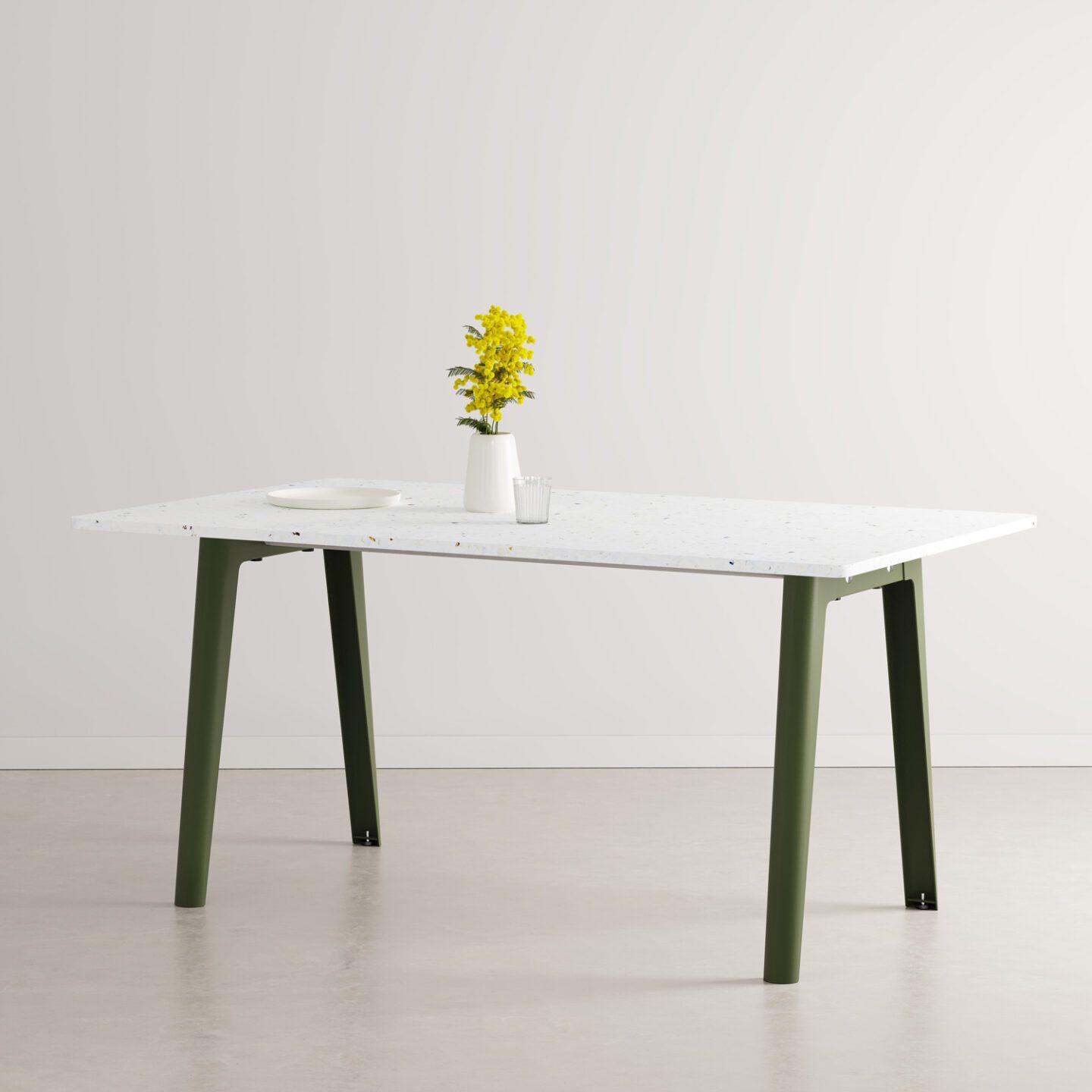 Table à manger Modern Plastique Recyclé - TIPTOE - 160 x 95 x 75 cm-Bluedigo