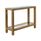 Table haute rectangle occasion - Bois clair - 120 x 40 x 90 cm-Bluedigo